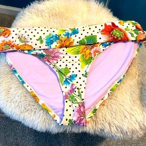 Gibson * Latimer flowered bikini bottom SZ xl